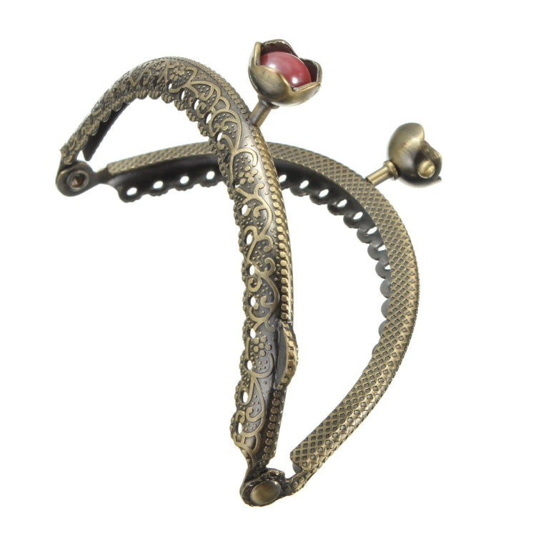 85mm Metal Half Circle Embossed Retro Bag Accessories,Random Color Delivery by bashfashion