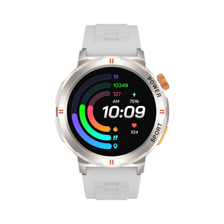 M52 1.43 inch Screen IP68 Waterproof Smart Watch, Support Bluetooth Call / Heart Rate (Silver) by bashfashion