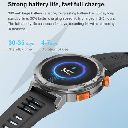 M52 1.43 inch Screen IP68 Waterproof Smart Watch, Support Bluetooth Call / Heart Rate (Silver) by bashfashion