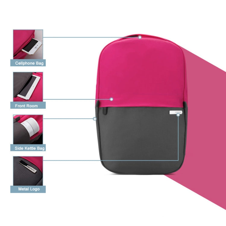 POFOKO XY Series 13.3 inch Fashion Color Matching Multi-functional Backpack Computer Bag, Size: S (Yellow) by POFOKO