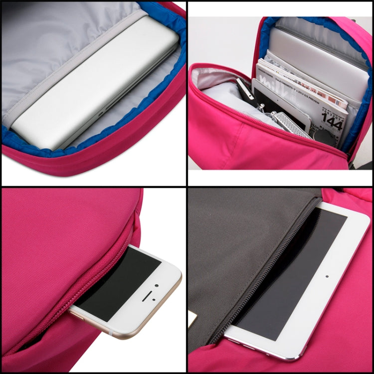 POFOKO XY Series 13.3 inch Fashion Color Matching Multi-functional Backpack Computer Bag, Size: S (Yellow) by POFOKO