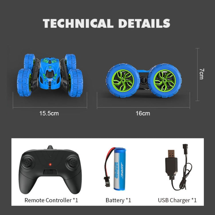 JJR/C Q9 2.4Ghz Remote Control Stunt Tumbling Car Vehicle Toy (Blue) by JJR/C