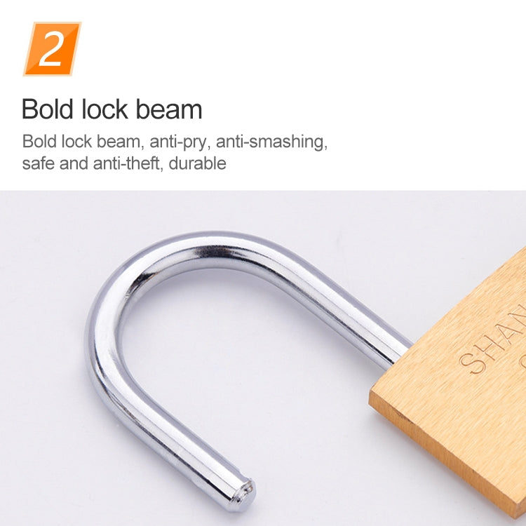 Copper Padlock Small Lock, Style: Short Lock Beam, 20mm Open by bashfashion