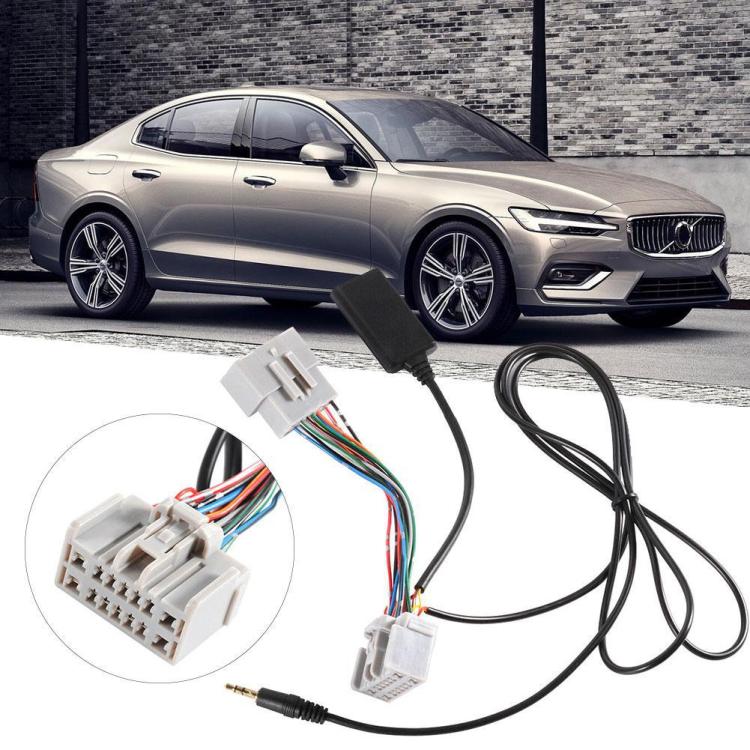 Car Wireless Bluetooth Module AUX Audio Adapter Cable + Bluetooth Audio Receiver for Volvo C S V CX Series 30 40 50 60 70 by bashfashion