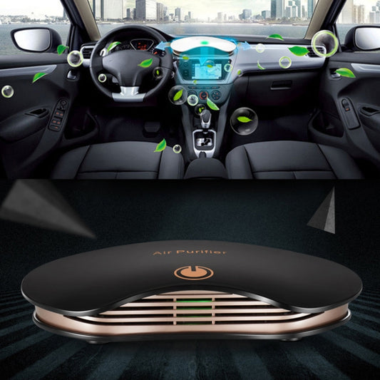 BL-001 Car / Household Smart Touch Control Air Purifier Negative Ions Air Cleaner(Black) by bashfashion