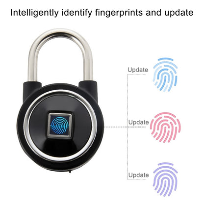 Waterproof Intelligent Bluetooth Fingerprint Padlock Remote Unlocking for iOS / Android(Blue) by bashfashion