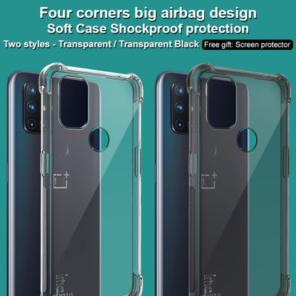 For OnePlus Nord N10 5G IMAK All-inclusive Shockproof Airbag TPU Case(Transparent Black) by imak