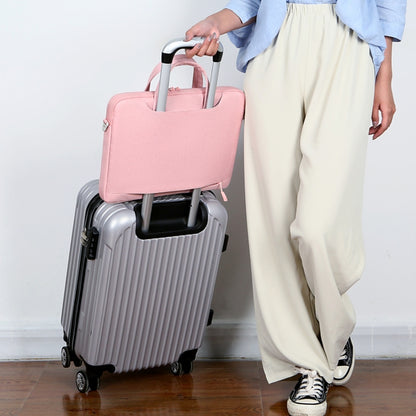 For 13.3-14 inch Laptop Multi-function Laptop Single Shoulder Bag Handbag(Grey) by bashfashion