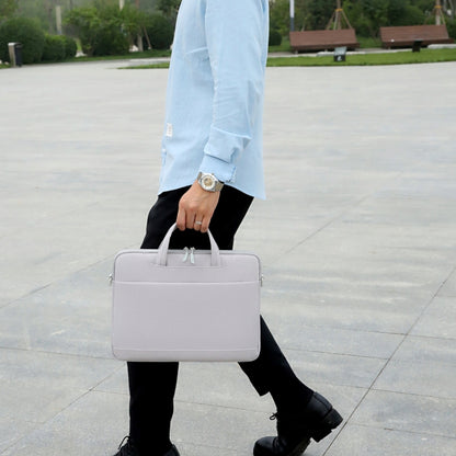 For 15-15.6 inch Laptop Multi-function Laptop Single Shoulder Bag Handbag(Grey) by bashfashion