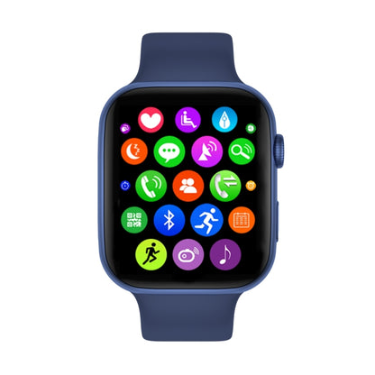 DW35PRO 1.75 inch Color Screen IPX7 Waterproof Smart Watch, Support Bluetooth Answer & Reject / Sleep Monitoring / Heart Rate Monitoring, Style: Silicone Strap(Blue) by bashfashion