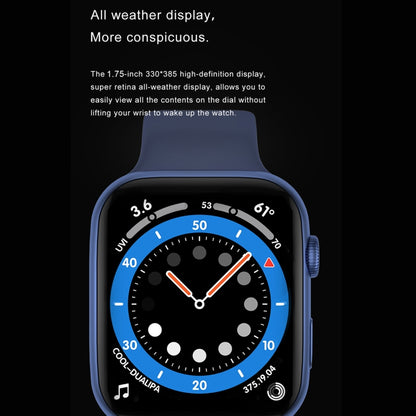 DW35PRO 1.75 inch Color Screen IPX7 Waterproof Smart Watch, Support Bluetooth Answer & Reject / Sleep Monitoring / Heart Rate Monitoring, Style: Steel Strap(Black) by bashfashion