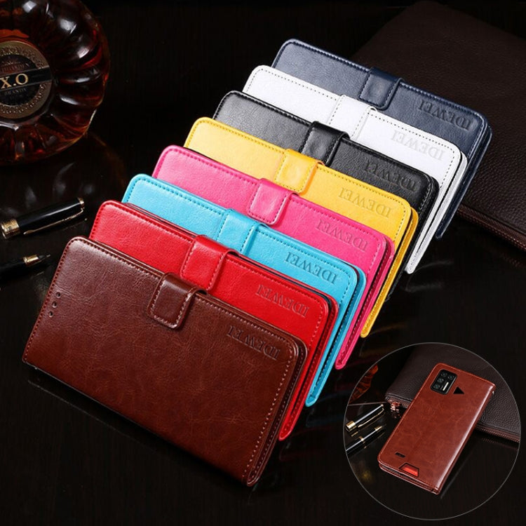 For Umidigi Bison GT idewei Crazy Horse Texture Horizontal Flip Leather Case with Holder & Card Slots & Wallet(Red) by idewei