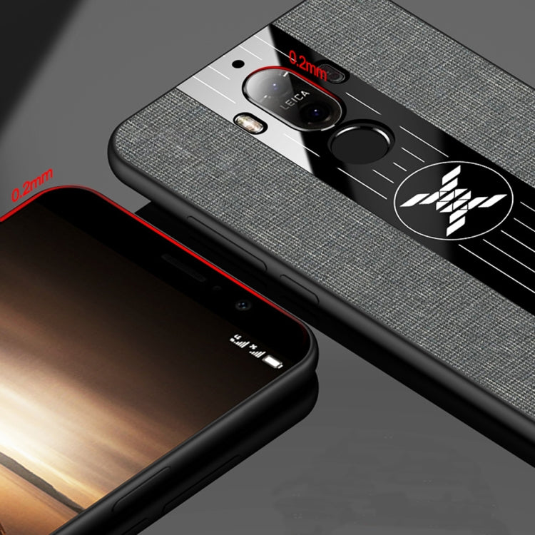 For Huawei Mate 9 XINLI Stitching Cloth Textue Shockproof TPU Protective Case(Red) by XINLI