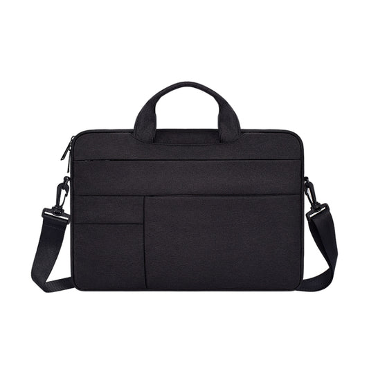 ND05SDJ Oxford Cloth + Nylon Laptop Portable Shoulder Bag, Size:15.6 inch(Black) by bashfashion