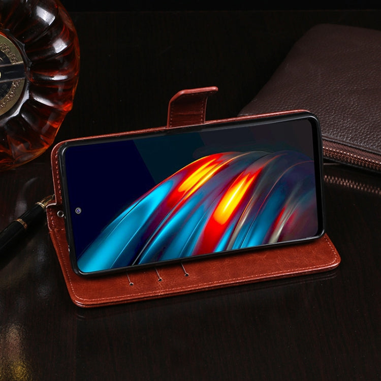 idewei Crazy Horse Texture Horizontal Flip Leather Case with Holder & Card Slots & Wallet For Tecno Pova 2(White) by idewei