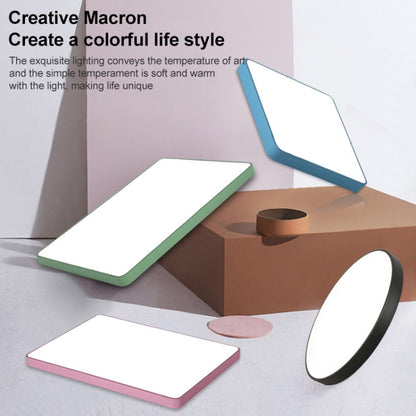 Macaron LED Round Ceiling Lamp, White Light, Size:78cm(Yellow) by bashfashion