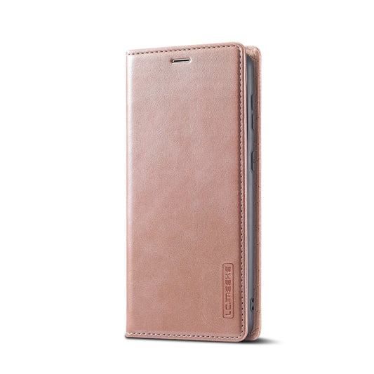 For Samsung Galaxy S22+ 5G LC.IMEEKE Soft PU + TPU Magnetic Skin-friendly Feeling Leather Phone Case(Rose Gold) by LC.IMEEKE