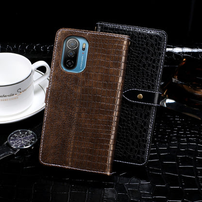 For Ulefone Note 13P idewei Crocodile Texture Horizontal Flip Phone Leather Phone Case(Dark Blue) by idewei
