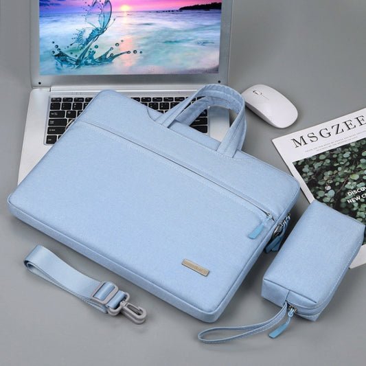Handbag Laptop Bag Inner Bag with Shoulder Strap/Power Bag, Size:15.6 inch(Blue) by bashfashion
