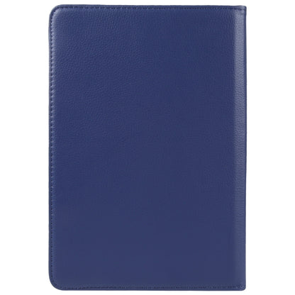For 10 inch Tablet 360 Degree Rotation Litchi Texture Flip Leather Tablet Case(Blue) by bashfashion