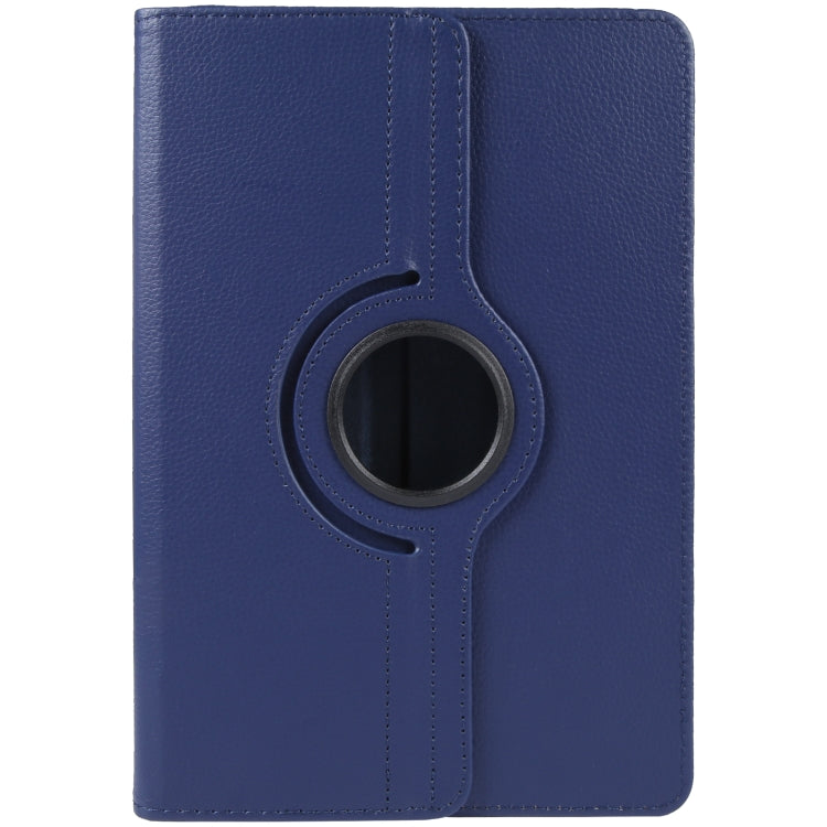 For 10 inch Tablet 360 Degree Rotation Litchi Texture Flip Leather Tablet Case(Blue) by bashfashion