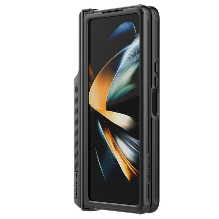 For Samsung Galaxy Z Fold4 5G NILLKIN Black Mirror Pro Series Camshield PC Phone Case with Pen Slot, Set Version(Black) by NILLKIN