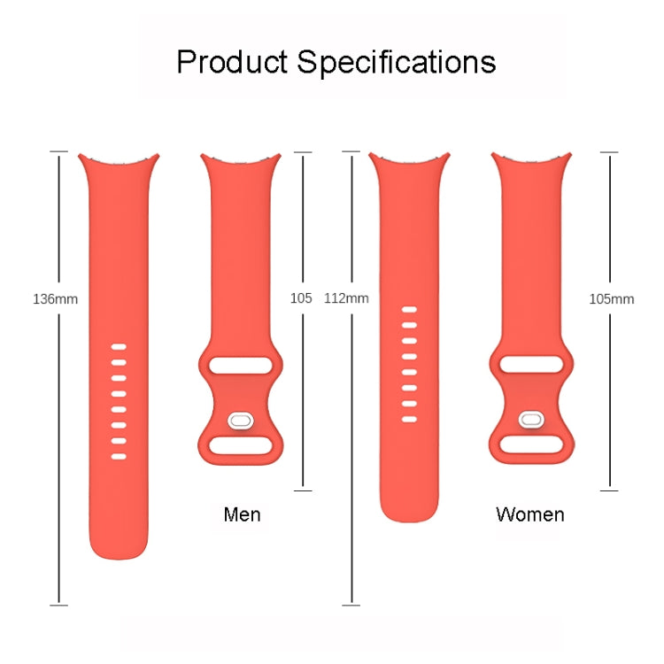 For Google Pixel Watch Single Color Silicone Watch Band Man(Blue) by bashfashion