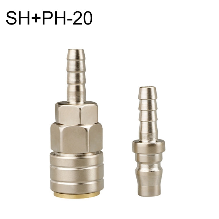 LAIZE SH+PH-20 10pcs C-type Self-lock Pneumatic Quick Fitting Connector by LAIZE