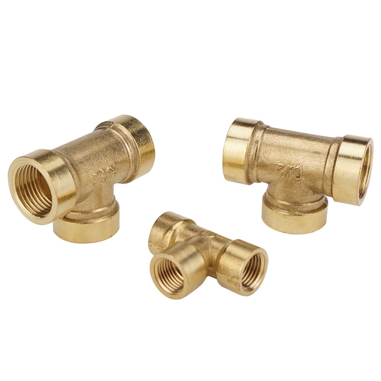 LAIZE Internal Thread Plumbing Copper Pipe Fittings, Caliber:4 Point(Three Way) by LAIZE