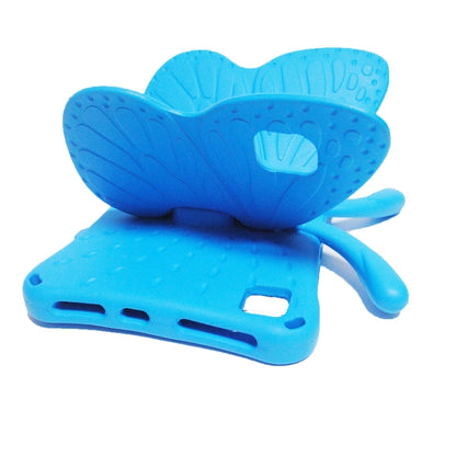 For Samsung Galaxy Tab A8 10.5 Butterfly Bracket Kids EVA Shockproof Tablet Case(Blue) by bashfashion