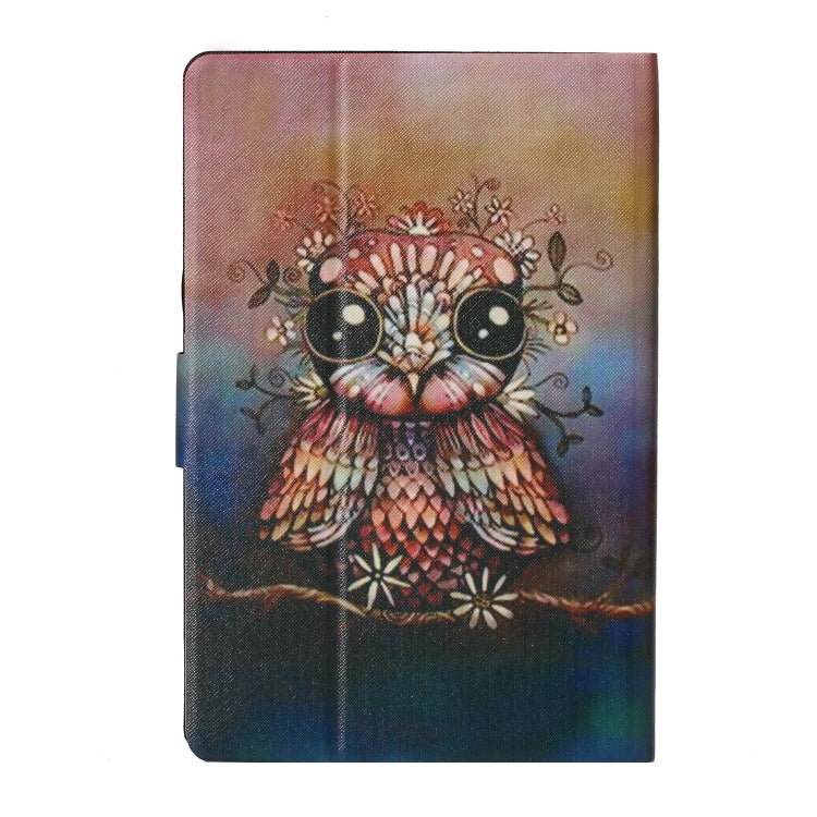For 7 inch Tablet PC Universal Coloured Drawing Pattern Horizontal Flip Leather Case with Holder & Card Slot(Owl) by bashfashion