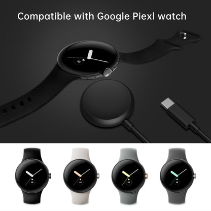 For Google Pixel Watch USB Port Smart Watch Magnetic Charging Cable, Length: 1m(Black) by bashfashion