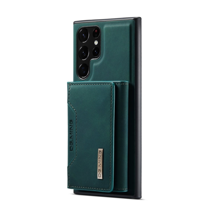 For Samsung Galaxy S23 Ultra 5G DG.MING M2 Series 3-Fold Multi Card Bag + Phone Case(Green) by DG.MING