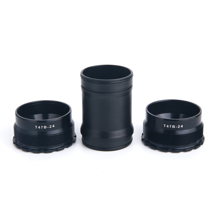 T47B24 Bottom Bracket Fits 86.5mm Width of Bicycle Frame(Black) by bashfashion