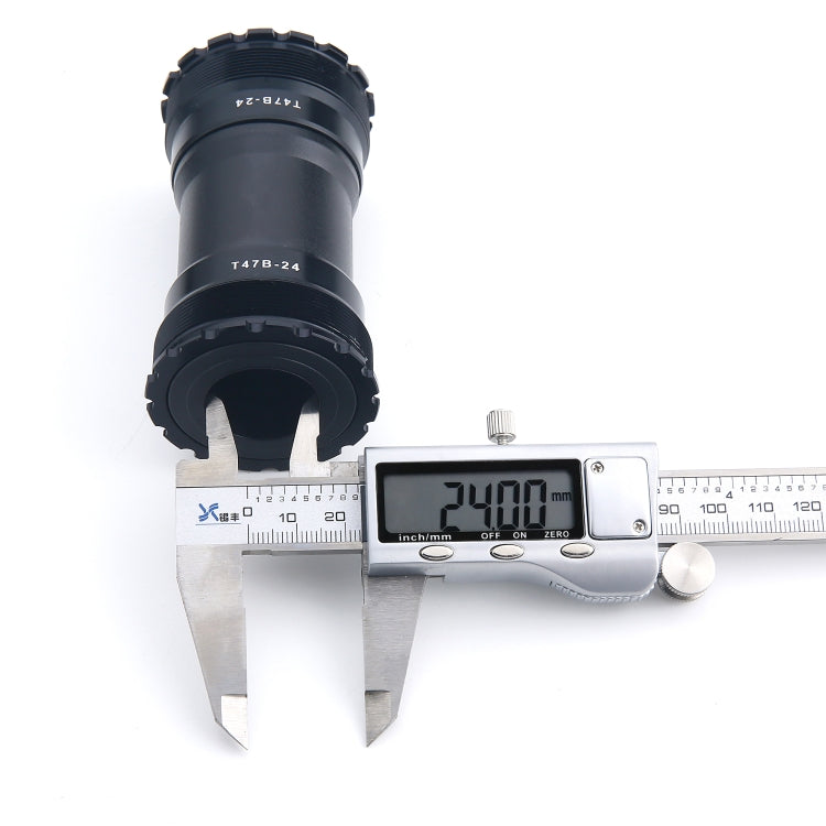 T47B24 Bottom Bracket Fits 86.5mm Width of Bicycle Frame(Black) by bashfashion