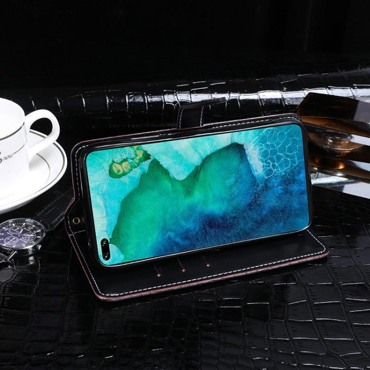 For Huawei V30 Pro idewei Crocodile Texture Horizontal Flip Leather Case with Holder & Card Slots & Wallet(Black) by idewei