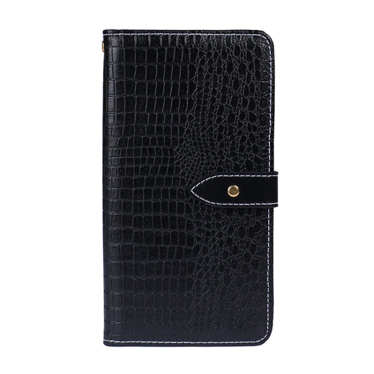 For Motorola Moto G8 Plus idewei Crocodile Texture Horizontal Flip Leather Case with Holder & Card Slots & Wallet(Black) by idewei