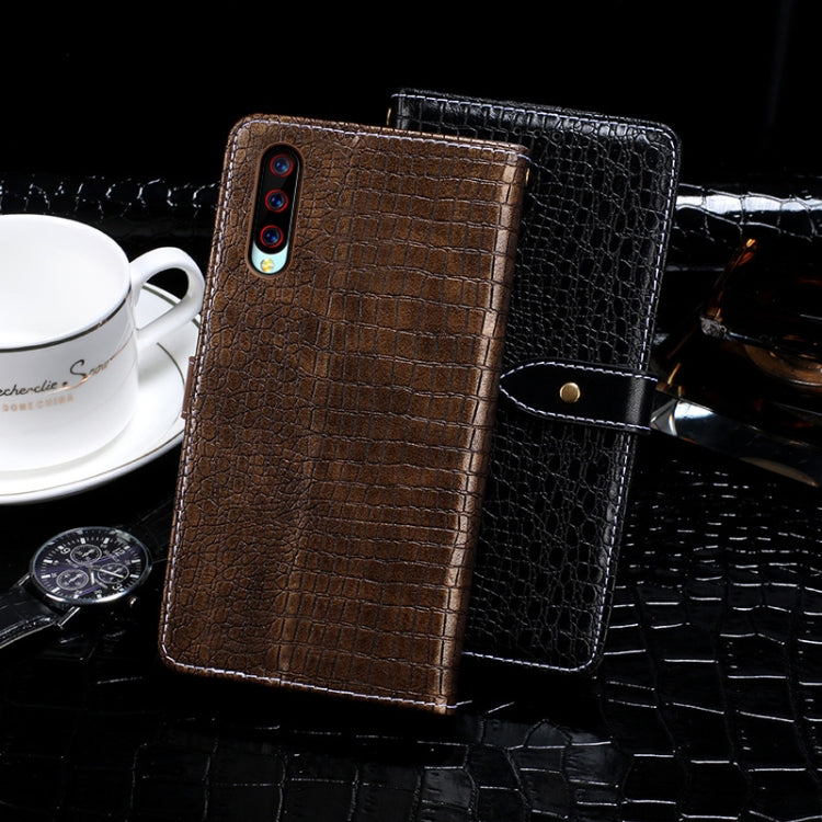 For Umidigi X idewei Crocodile Texture Horizontal Flip Leather Case with Holder & Card Slots & Wallet(Black) by idewei