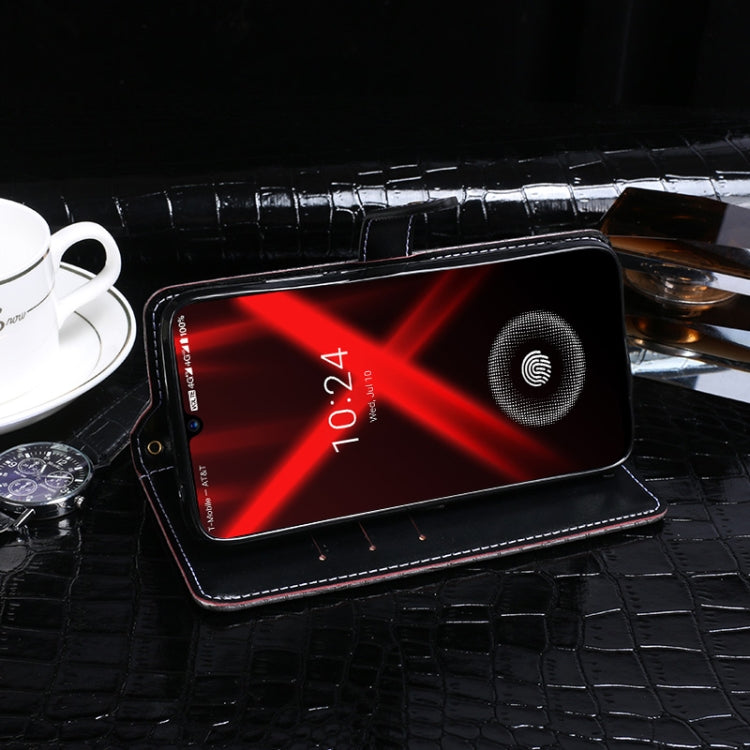 For Umidigi X idewei Crocodile Texture Horizontal Flip Leather Case with Holder & Card Slots & Wallet(Black) by idewei