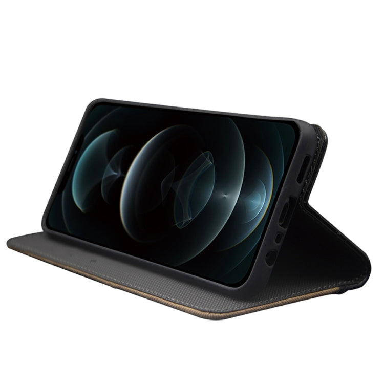 For Sharp Rouvo V idewei Two-color Splicing Leather Phone Case(Black) by idewei