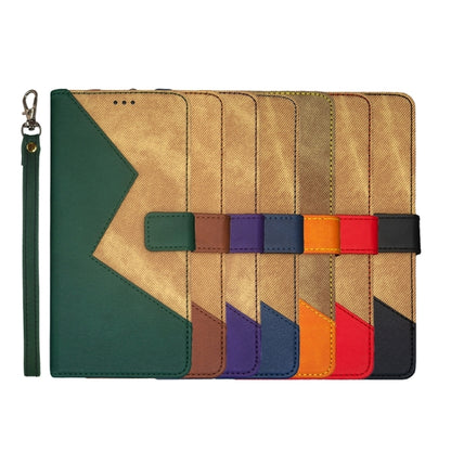 For Blackview A85 idewei Two-color Splicing Leather Phone Case(Black) by idewei