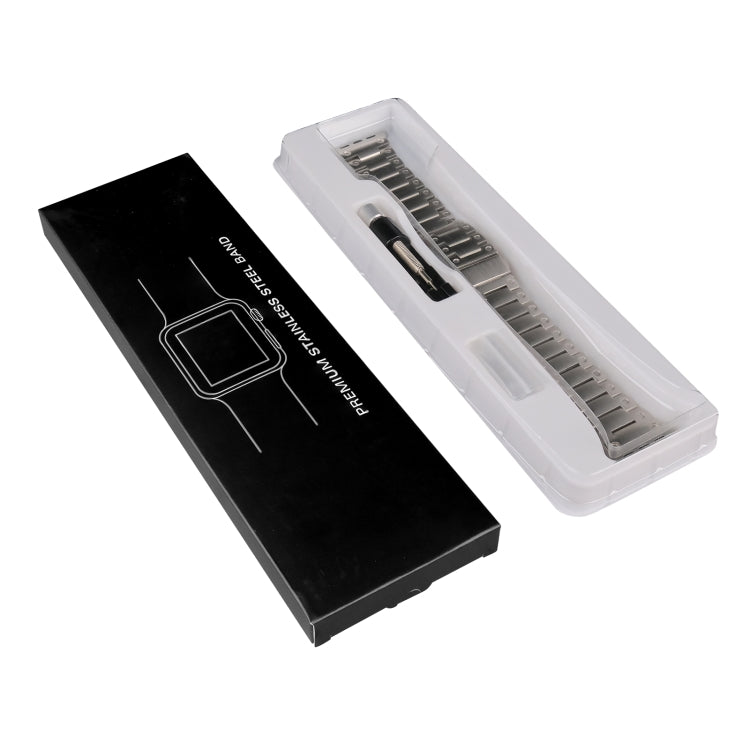 Double Rows Metal Watch Band For Apple Watch SE 2023 40mm(Titanium) by bashfashion