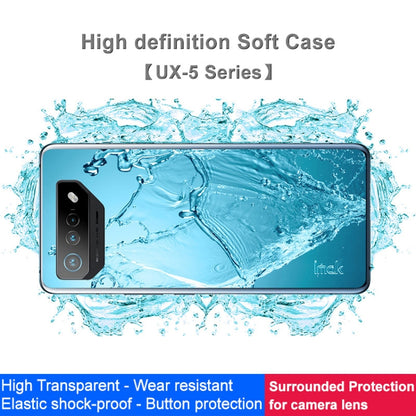 For Asus ROG Phone 7 IMAK UX-5 Series Transparent Shockproof TPU Protective Phone Case by imak