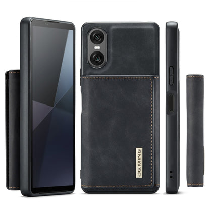 For Sony Xperia 10 VI DG.MING M1 Series 3-Fold Multi Card Wallet + Magnetic Phone Case(Black) by DG.MING
