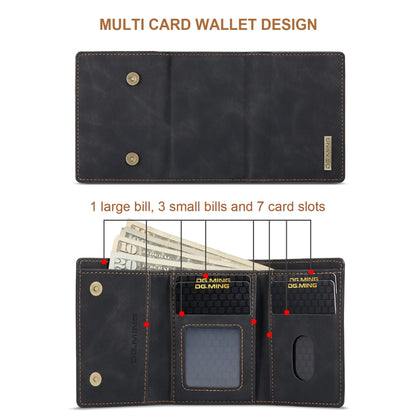 For Sony Xperia 10 VI DG.MING M1 Series 3-Fold Multi Card Wallet + Magnetic Phone Case(Black) by DG.MING