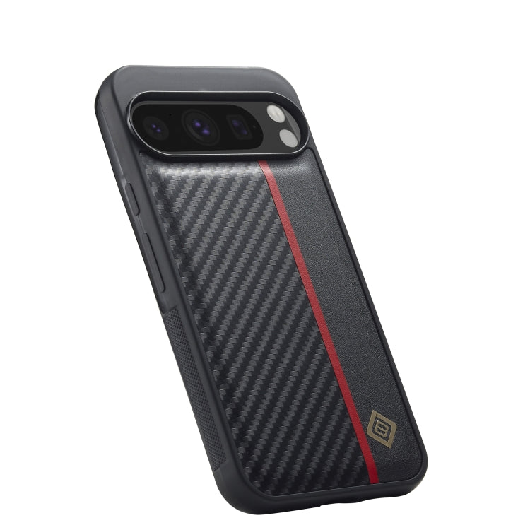 For Google Pixel 9 Pro XL LC.IMEEKE 3 in 1 Carbon Fiber Texture Shockproof Phone Case(Black) by LC.IMEEKE