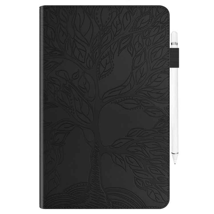 For Samsung Galaxy Tab S9+ / S9 FE+ Life Tree Series Horizontal Flip Leather Tablet Case(Black) by bashfashion