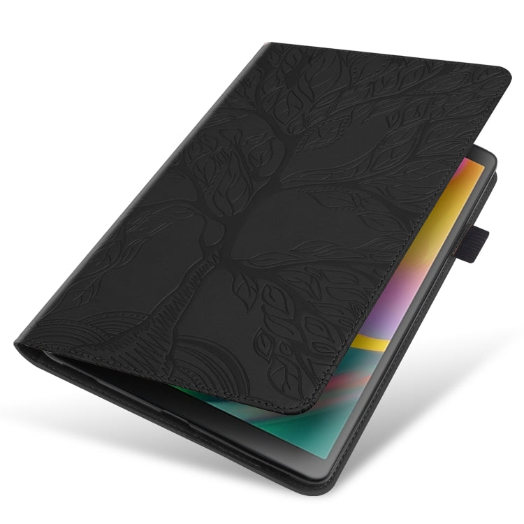 For Samsung Galaxy Tab S9+ / S9 FE+ Life Tree Series Horizontal Flip Leather Tablet Case(Black) by bashfashion