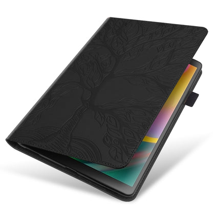 For Samsung Galaxy Tab S9+ / S9 FE+ Life Tree Series Horizontal Flip Leather Tablet Case(Black) by bashfashion