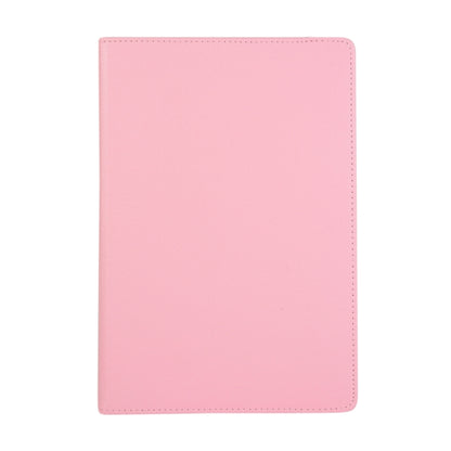 For Samsung Galaxy Tab S10 FE / S9 FE / S9 Litchi Texture 360 Degrees Rotation Holder Leather Tablet Case(Pink) by bashfashion
